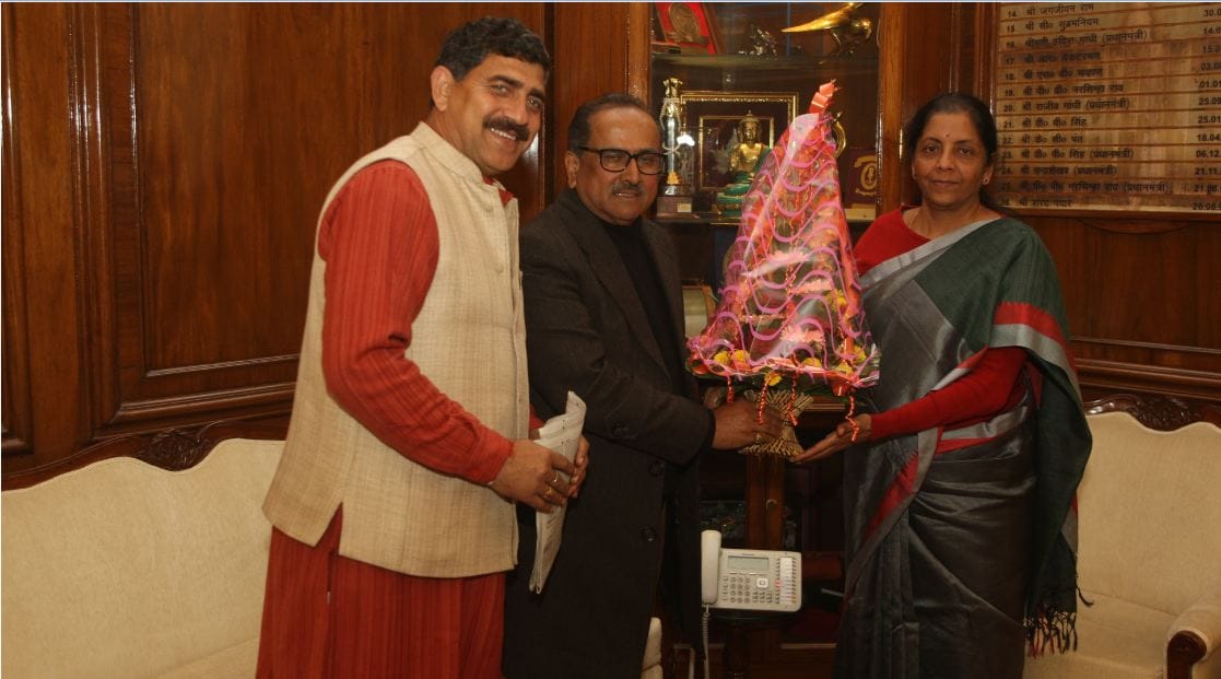 Deputy Chief Minister of j&k meets with Defense minister Nirmala Sita Raman