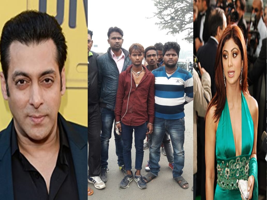 protest in agra against salman khan and shilpa shetty