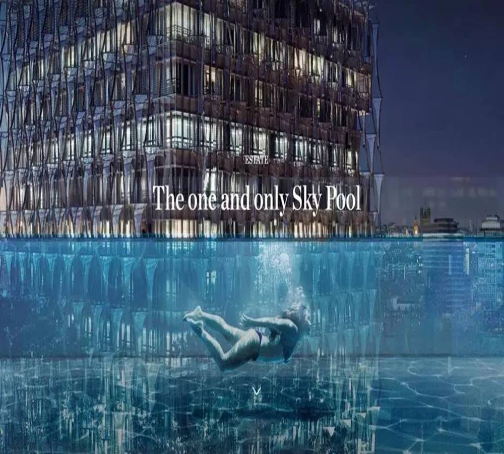 Worlds first sky pool in London
