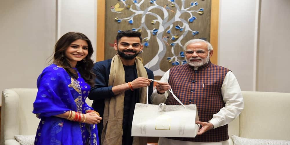 see in pictures virat kohli and anushka sharma reception