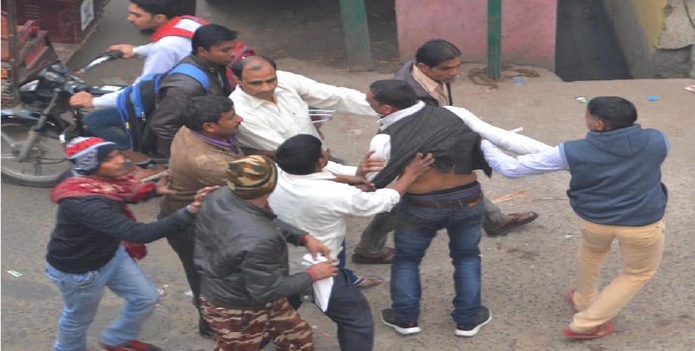 Public Service Center Operator Beating