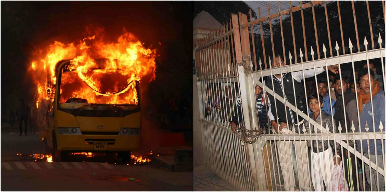 BHU protest no any accused arrest