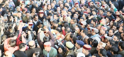 himachal bjp meeting for the selection of cm candidate