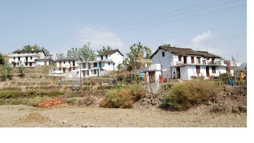 50 families left village