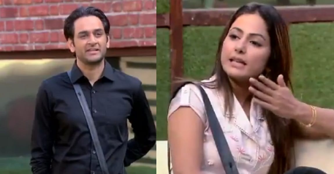 Bigg Boss 11 contestant Priyank Sharma fights with Hina Khan on commenting over Vikas Gupta outfit 