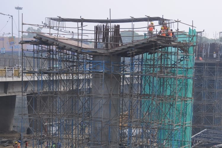  three new metro stations are taking shape in lucknow