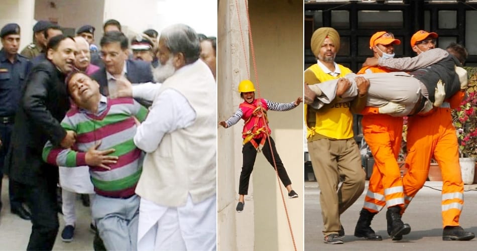 Mock Drill to Check Earthquake Preparedness in Haryana