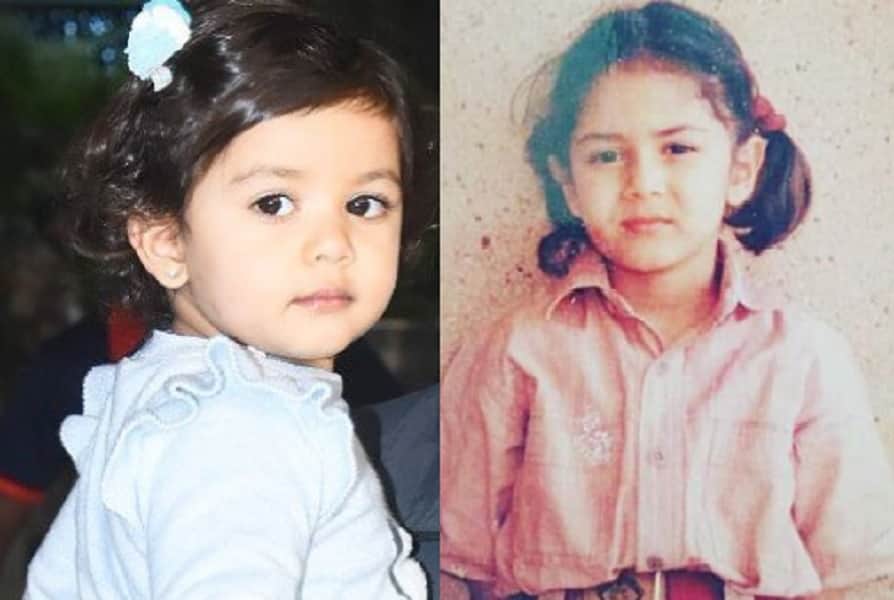 Baby Misha looks alike her mommy Mira Rajput in the viral picture 