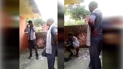 VIRAL VIDEO OF RAILWAY WORKER, EMPLOYEE ASKED TO TAKE OFF CLOTHES FOR PUNISHMENT IN SULTANPUR 