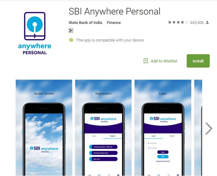 sbi mobile application for aadhaar link with bank account