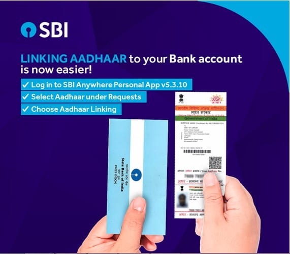 sbi mobile application for aadhaar link with bank account