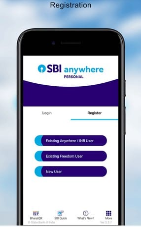 sbi mobile application for aadhaar link with bank account