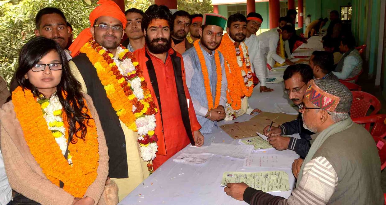  sampurnanand sanskrit university student union election