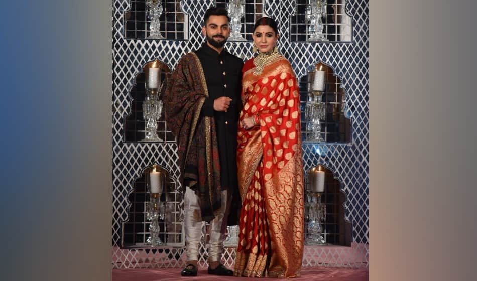 actress anushka sharma banarasi saree reminds deepika padukone