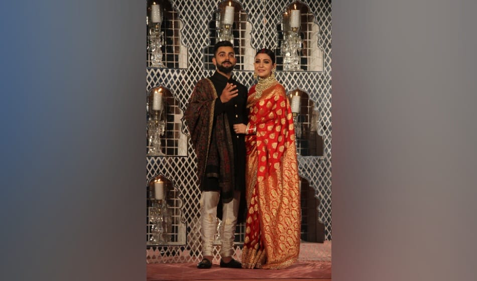 virat kohli anushka sharma wedding reception grandmother give blessings