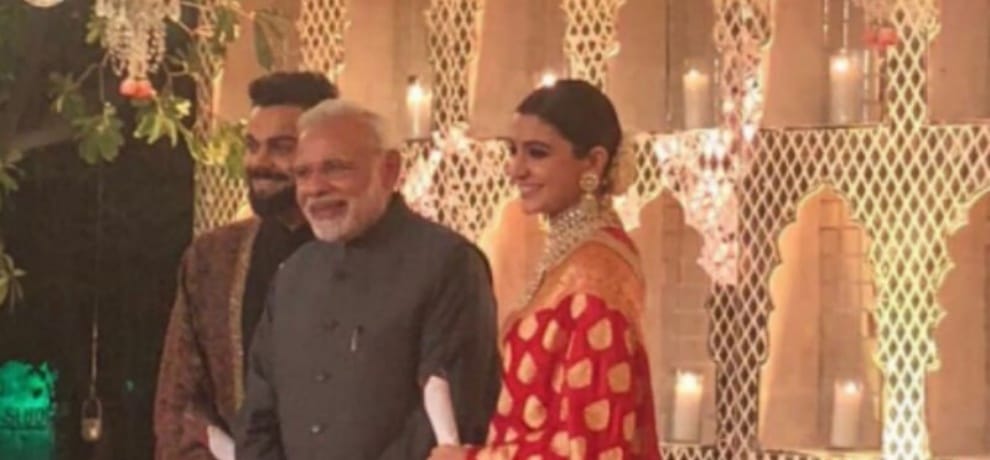 virat anushka wedding reception in delhi gorgeous photos