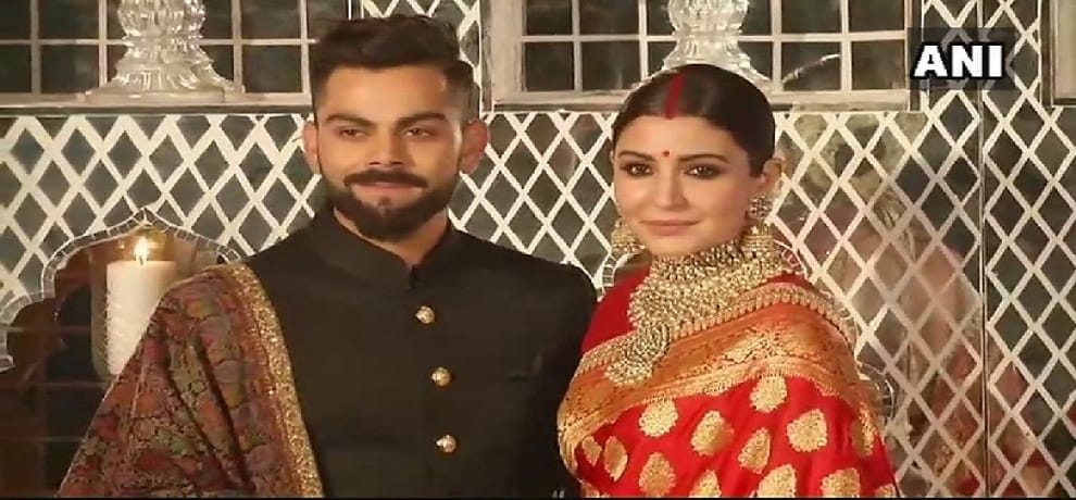 virat anushka wedding reception in delhi gorgeous photos