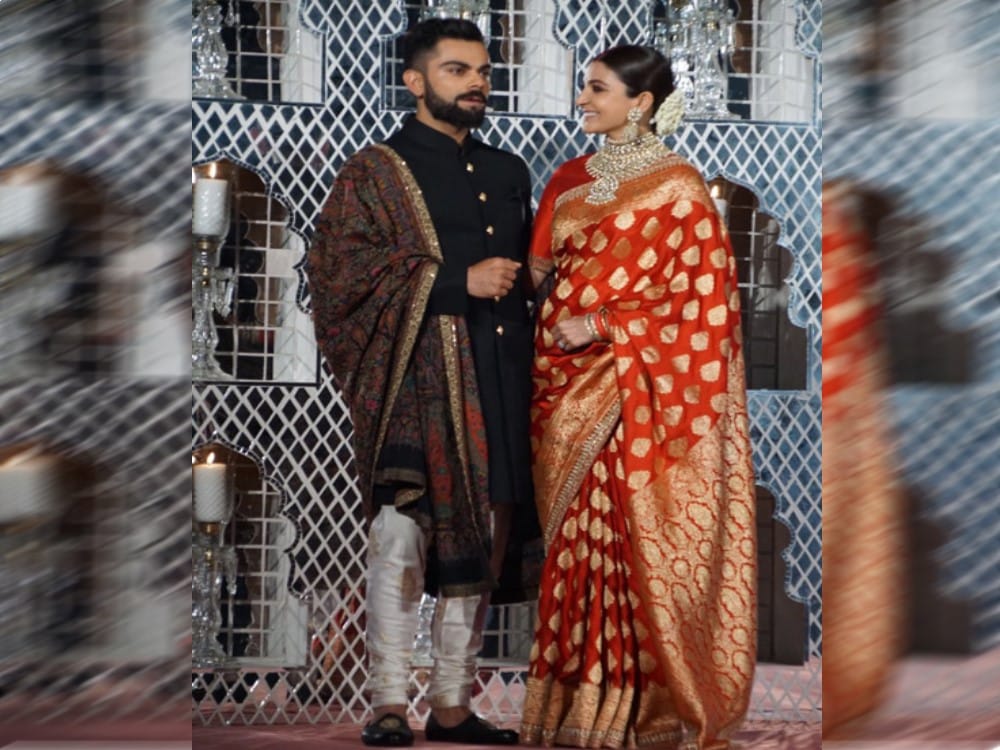 virat anushka wedding reception in delhi gorgeous photos
