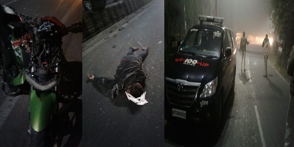 Fog made time! two youths die in a painful accident