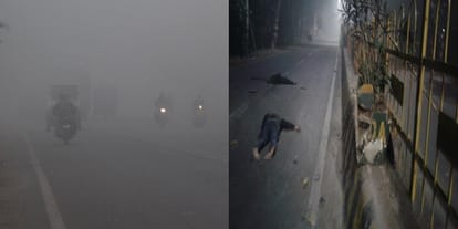 Fog made time! two youths die in a painful accident