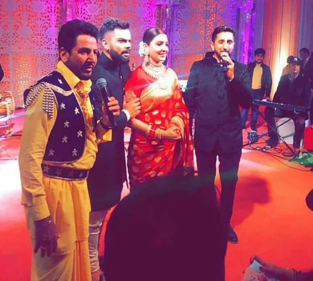 virat kohli and anushka sharma dance on Gurdas Maan song