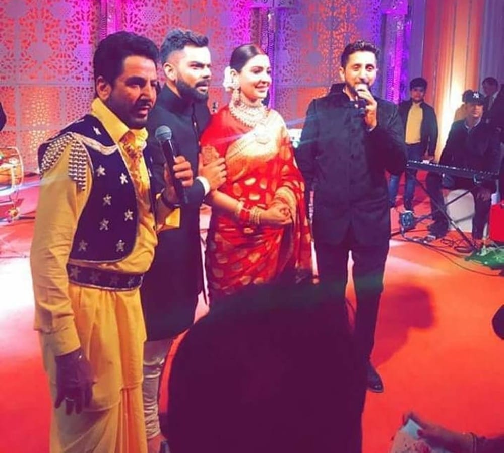 virat kohli and anushka sharma dance on Gurdas Maan song