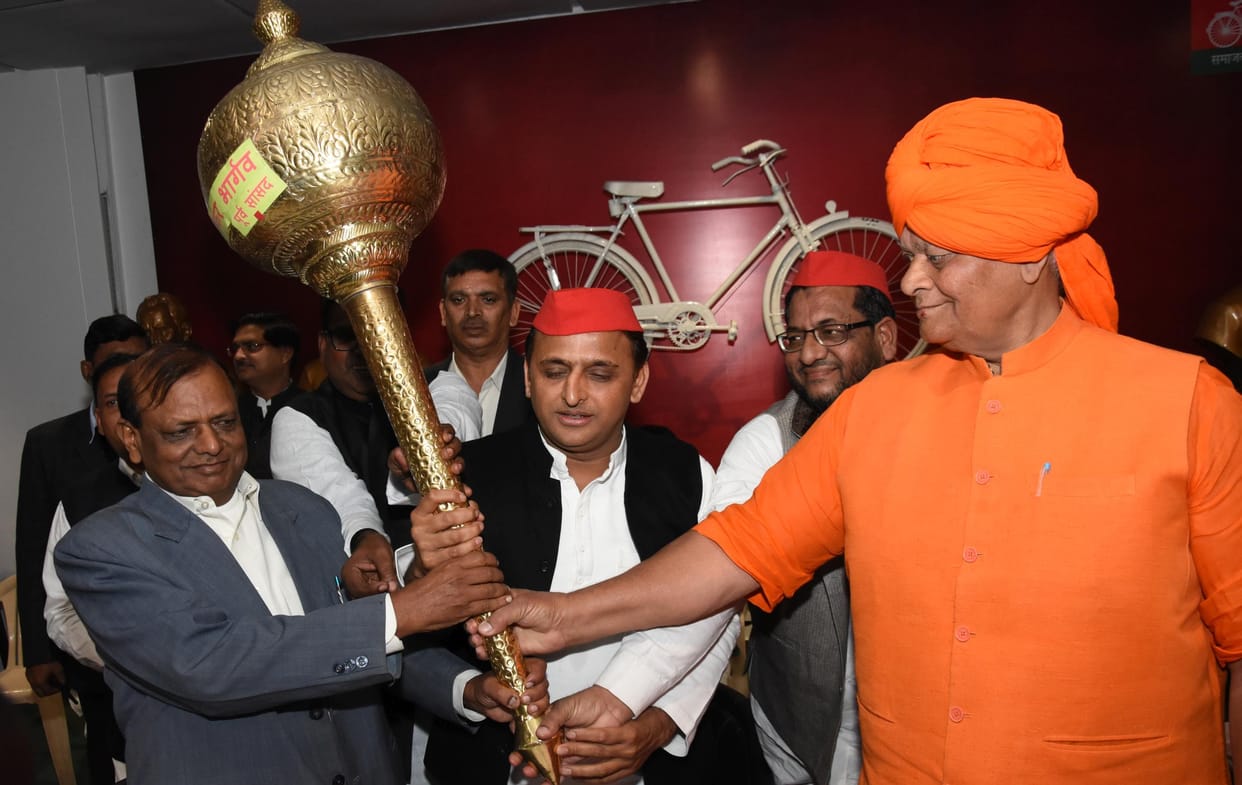 omvesh, rk chowdhary and ramshankar bhargav joined smajwadi party