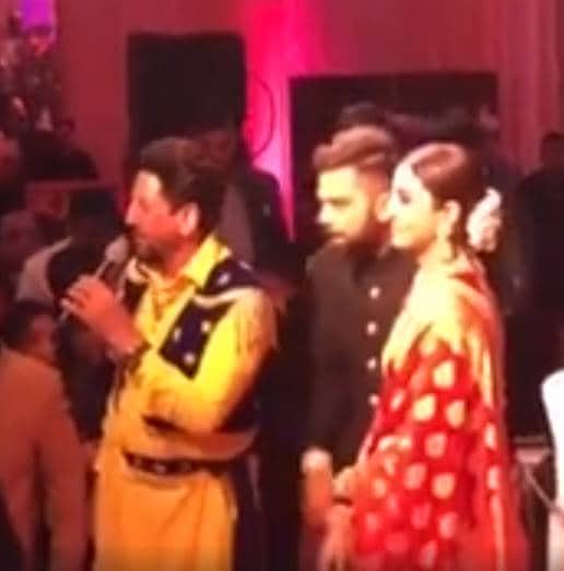 Virat kohli sings another sad song on his reception after sangeet 