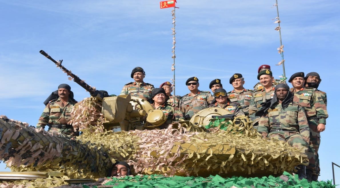 ‘Hamesha Vijayee’ exercise conducting by Indian Army at india pakistan border area