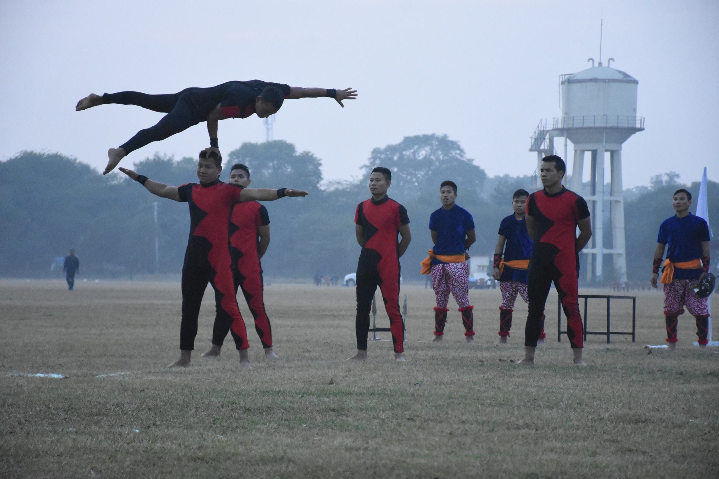 perform of martial art in lucknow.
