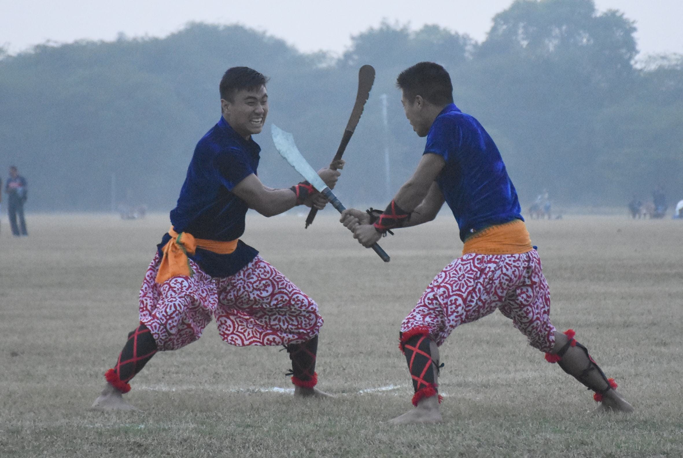 perform of martial art in lucknow.