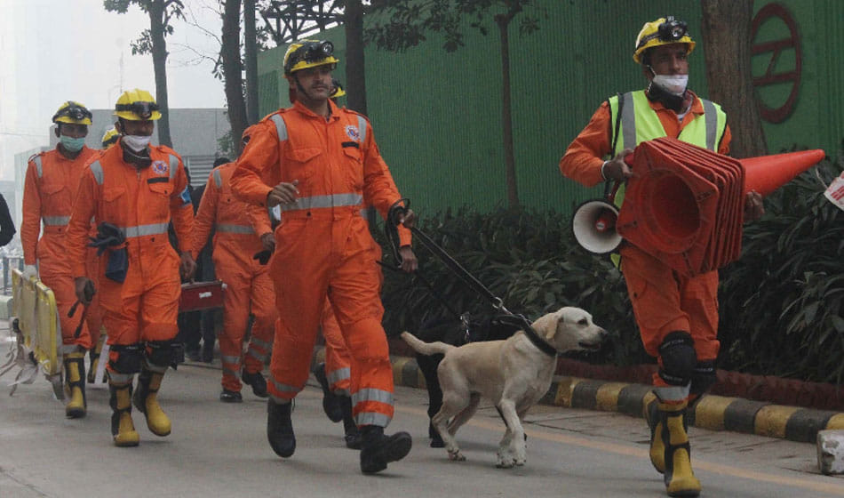 mock drill of earthquake in gurugram 