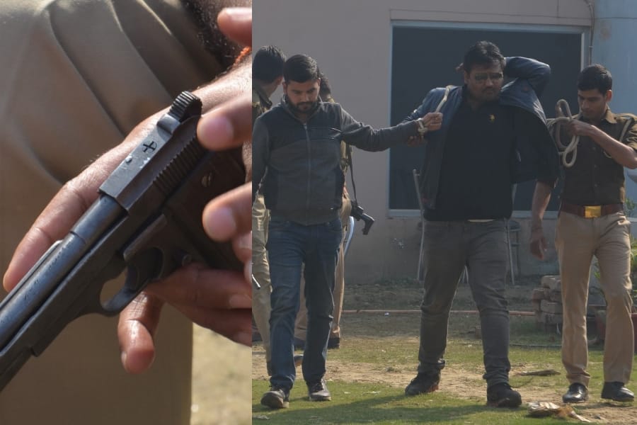 Police found pistols used in BJP MLA son's murder.