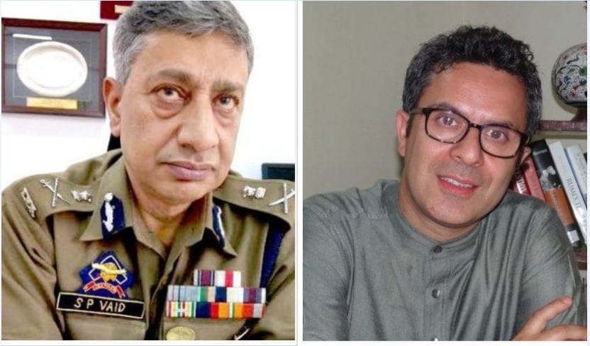 j&k police dgp sp vaid and congress leader salman twitter post viral