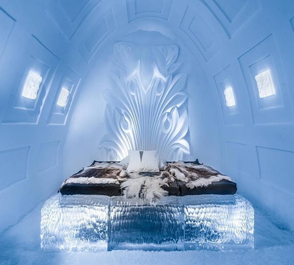 Reveals Incredible Art of Swedens Ice Hotel with These pictures