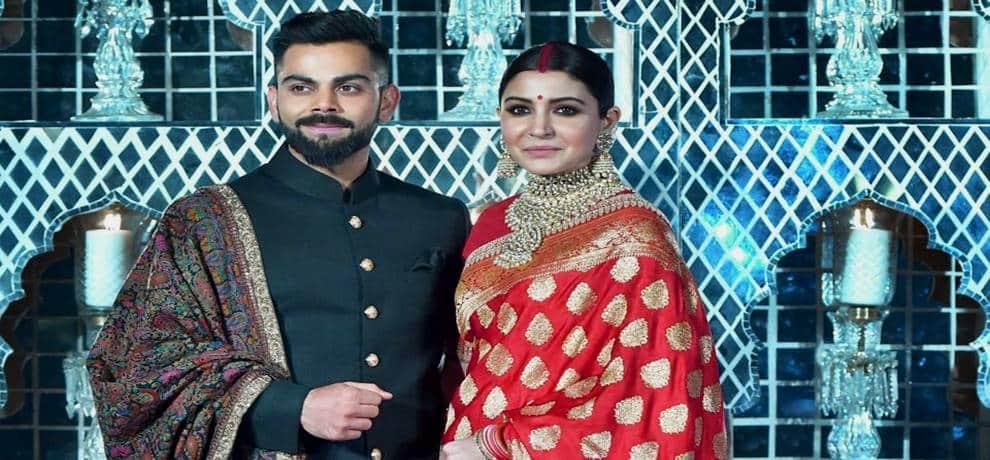 Everything you want to know about Virat Anushkas reception attire
