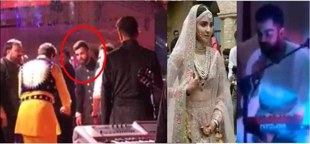 Virat kohli sings another sad song on his reception after sangeet 