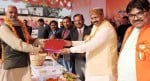 किसानों का सम्मान। 