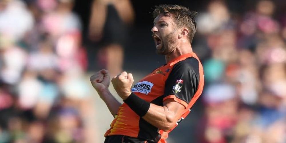 andrew tye picks up third hat trick in 2017 break yuvraj singh record
