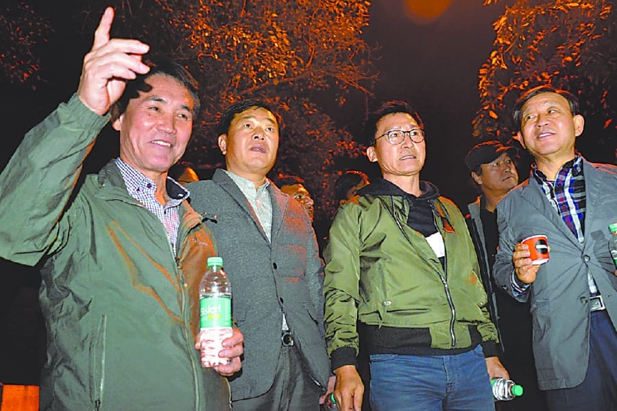 korean team to maintain rani hau park in ayodhya.