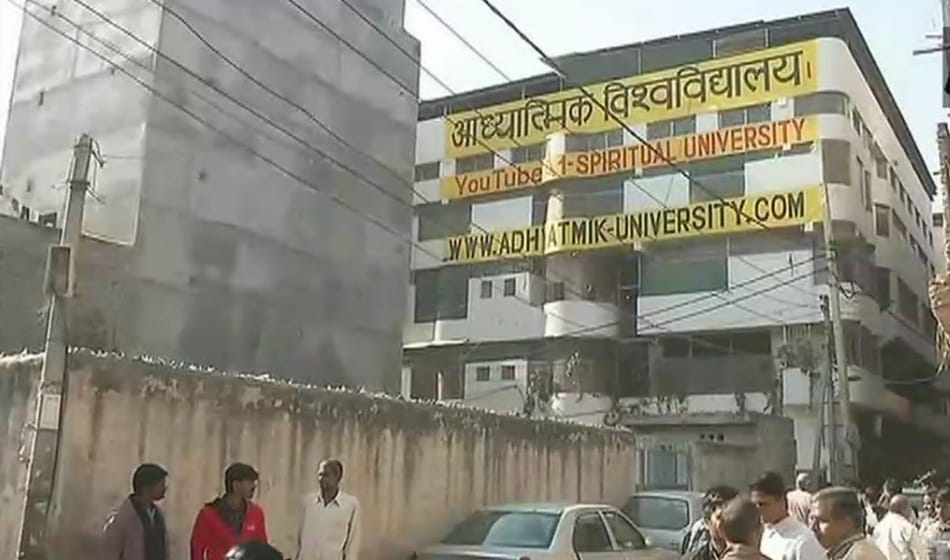 police raid on baba virendra dev dixit hermitage 
