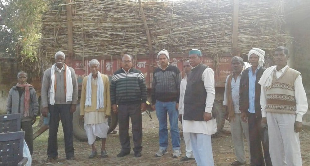 agitated farmers captured secretory and chairman