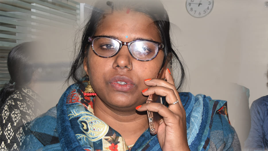 Female manager saved from bank robbery