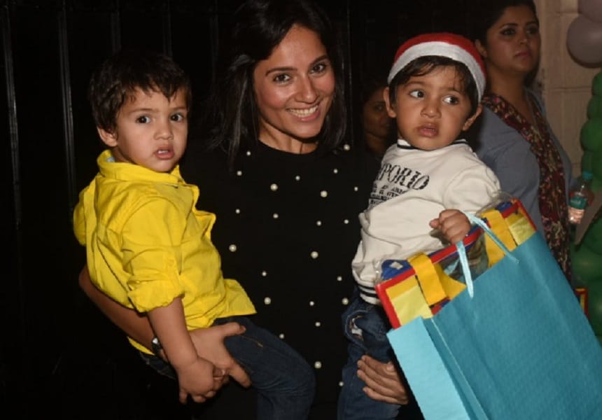 Ekta Kapoor turns Santa for Tusshar Kapoor son Lakkshya in Christmas party 