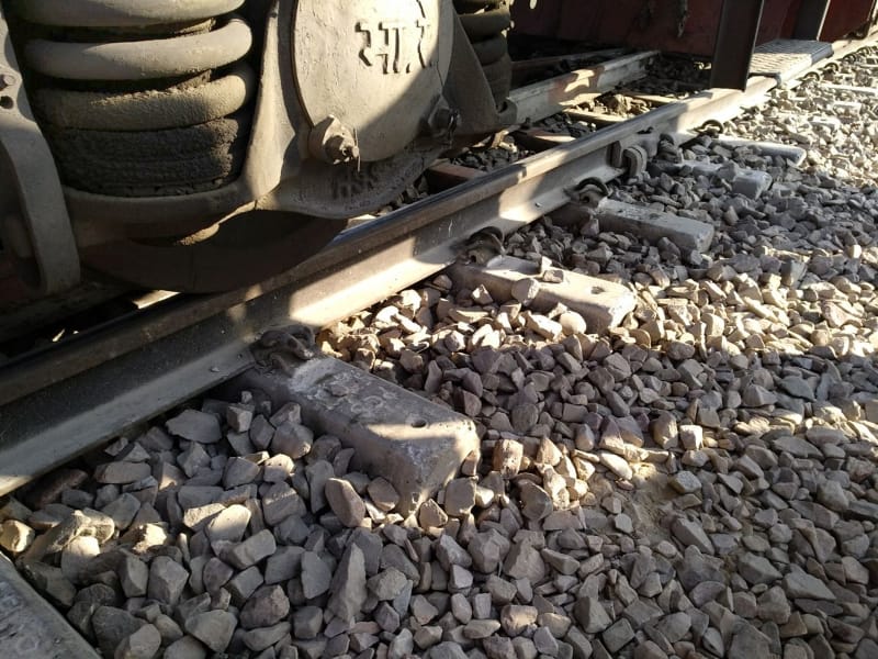 passenger worried after train get jerk on canal in kasganj