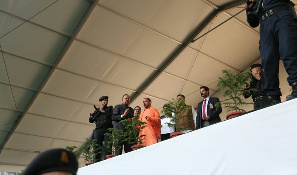 cm yogi reached noida at amity university