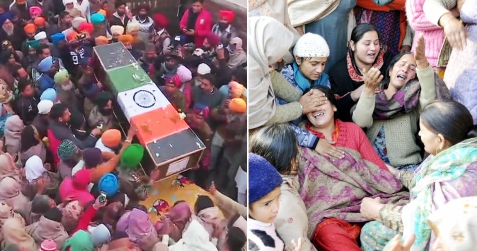 Funeral of Lance Naik Gurmail Singh in his village
