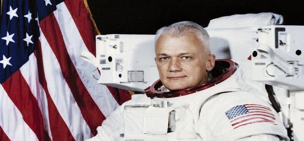 First Astronaut Bruce death to swim in space