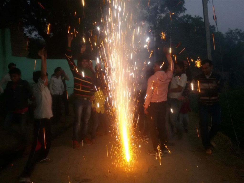 electricity reaching in Nagla  Sikandra, celebrates Diwali