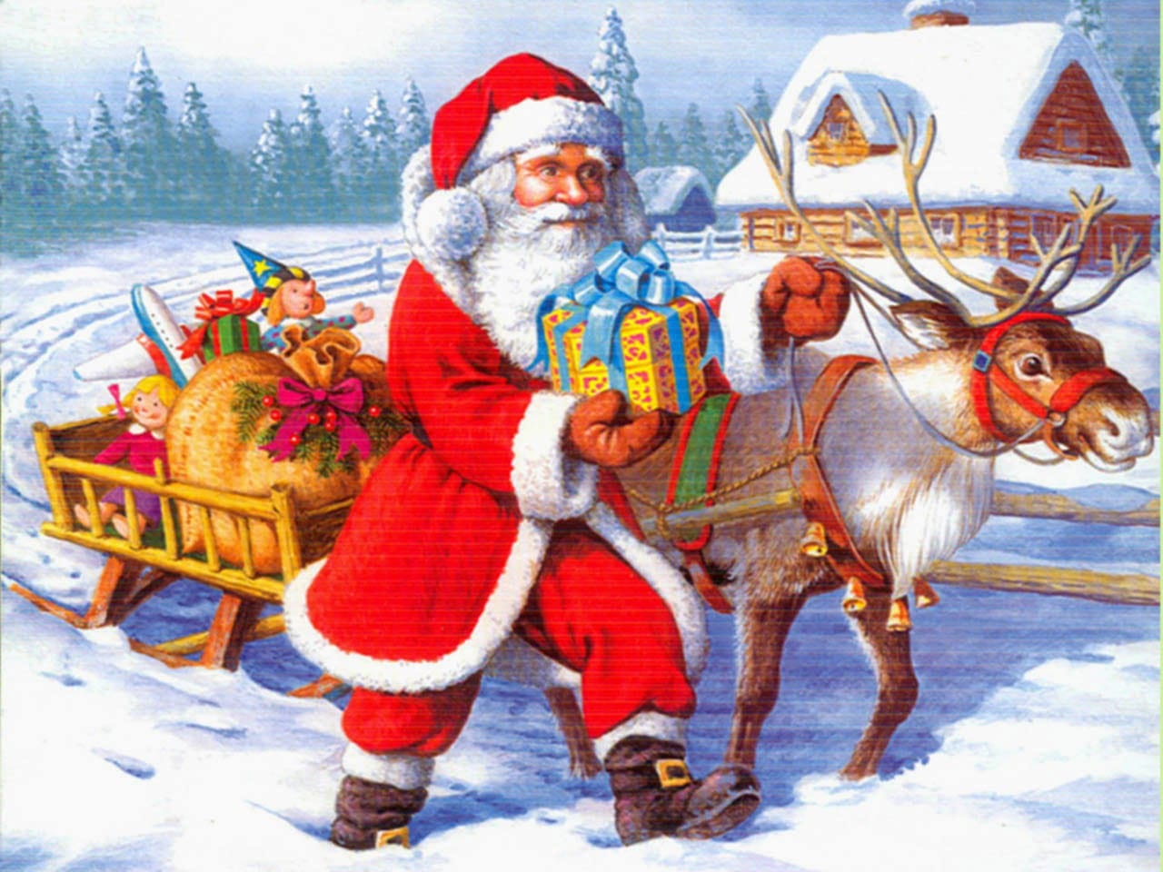 how did saint nicholas became santa claus and why he distributing gifts on christmas night